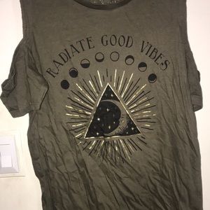 5 shirts, scrub shirt, and work out pants